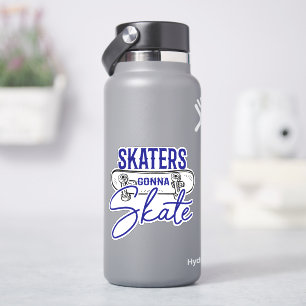 Skater Gonna Skateboard 4" Kiss Cut Vinyl Sticker