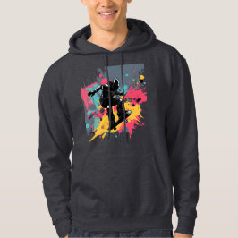 Skater Graffiti Splash Hoodie