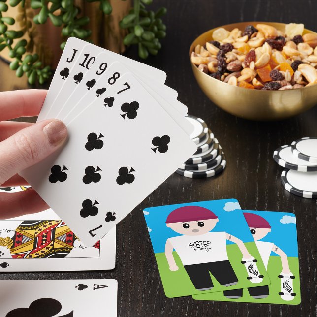 Skater Junge Spielkarten (Von Creator hochgeladen)