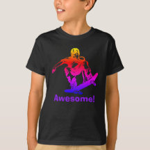 Skater-Jungen-fantastischer RegenbogenSkateboarder