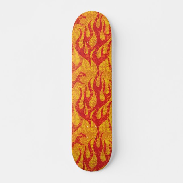 Skater-Jungen-Rot-Flammen Skateboard (Vorne)