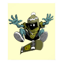 Skater-Kickflip-Poster