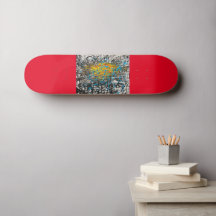 Skater-Kunst auf Brett