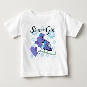 Skater-Mädchen Baby T-shirt