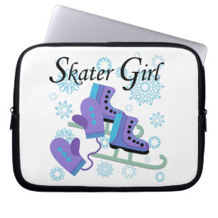 Skater-Mädchen Laptopschutzhülle