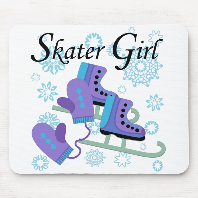 Skater-Mädchen Mousepad (Vorne)