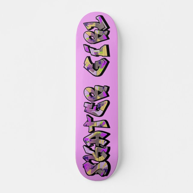 Skater-MädchenGraffitiSkateboard Skateboard (Vorne)