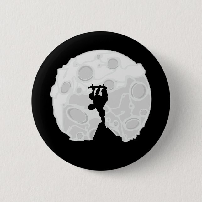 Skater Moon Button (Vorderseite)