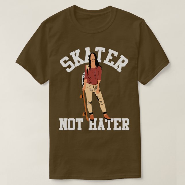 Skater nicht hasst T-Shirt (Design vorne)