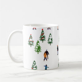 Skater  Pine Wand Skaten Weihnachten Kaffeetasse