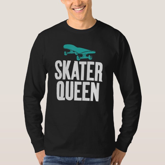 Skater Queen   Graphic Print for Skating Women T-Shirt (Vorderseite)