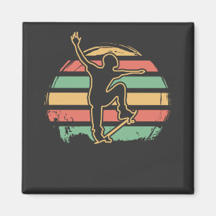 Skater Retro Magnet
