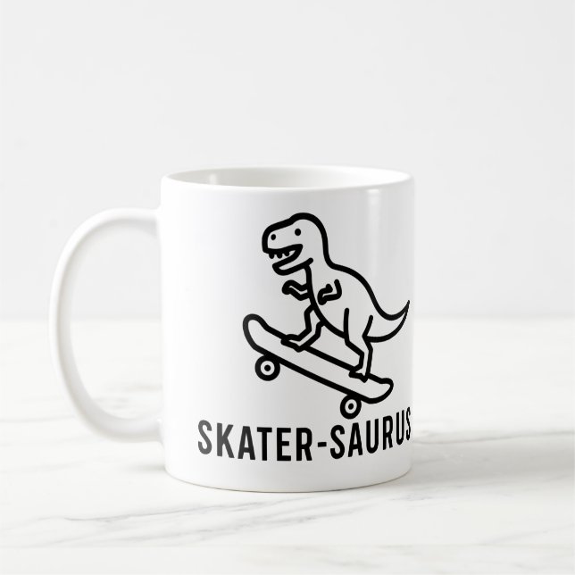 Skater-Saurus Kaffeetasse (Links)