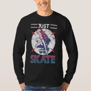 Skater Skateboard nur Skate Old School Skate T-Shirt
