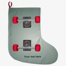 Skater Skateboard Skateboard Rad und LKW Großer Weihnachtsstrumpf