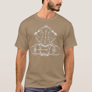 Skater Skateboard TRe Dinosaur Skeletton Skateboar T-Shirt