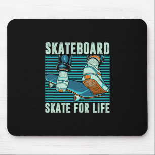Skater Skateboarder Skateboard Skate Fürs Leben Ge Mousepad
