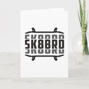 Skater Skaten Skateboarding Skate Funny Gift Idee Karte