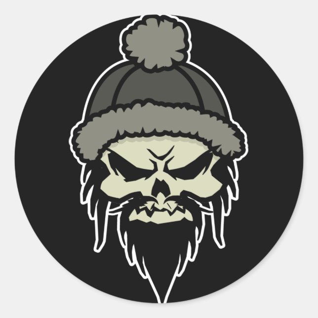 Skater Skull Sticker (Vorderseite)