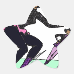 Skater Stern-Aufkleber