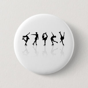 Skater u. Reflexionen Button