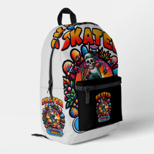 SKATER VIBES! BEDRUCKTER RUCKSACK