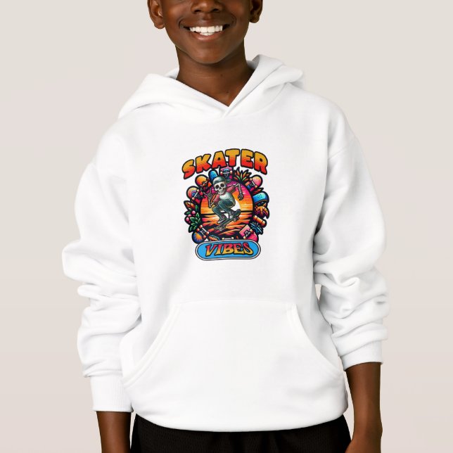 SKATER VIBES! HOODIE (Vorderseite)