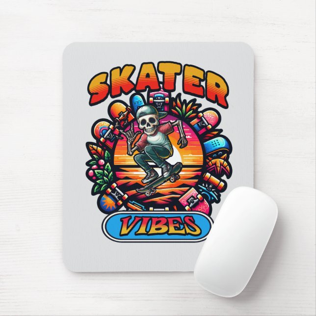 SKATER VIBES! MOUSEPAD (Mit Mouse)