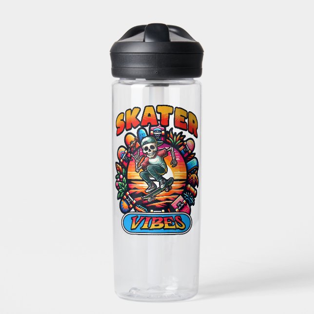 SKATER VIBES! TRINKFLASCHE (Vorderseite)