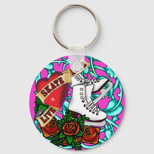 SkaterGirl-Schlüsselanhänger Schlüsselanhänger (Vorderseite)