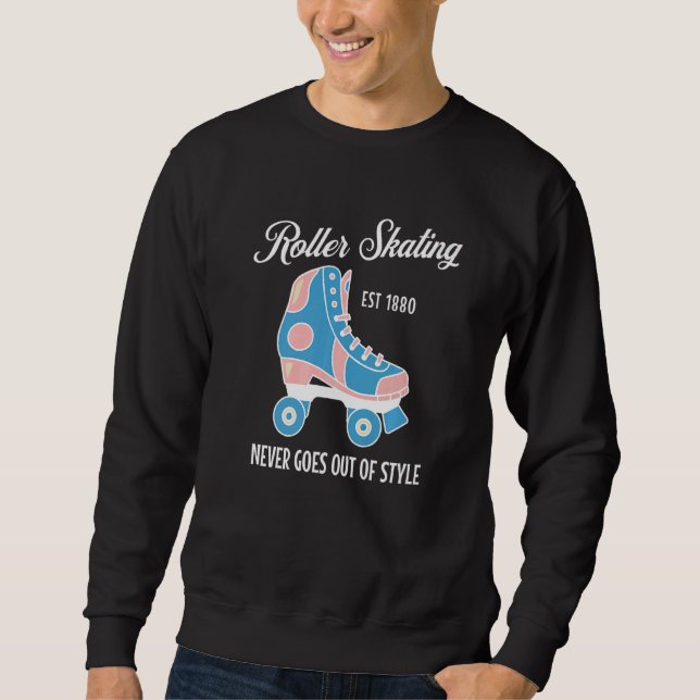 Skaters Gonna Skate Roller Skaten Peace Liebe Roll Sweatshirt (Vorderseite)