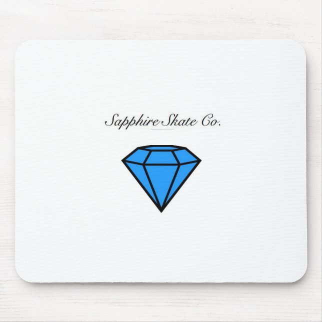 Skatesaphir-Mausunterlage Mousepad (Vorne)