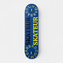 SKATEUR 7 3/4" Skateboard Deck