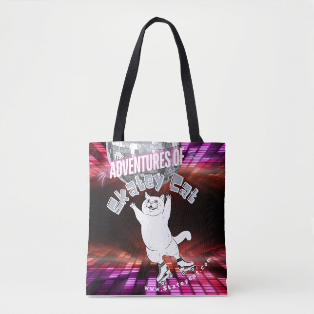 Skatey Cat Tote Bag (Vorderseite)