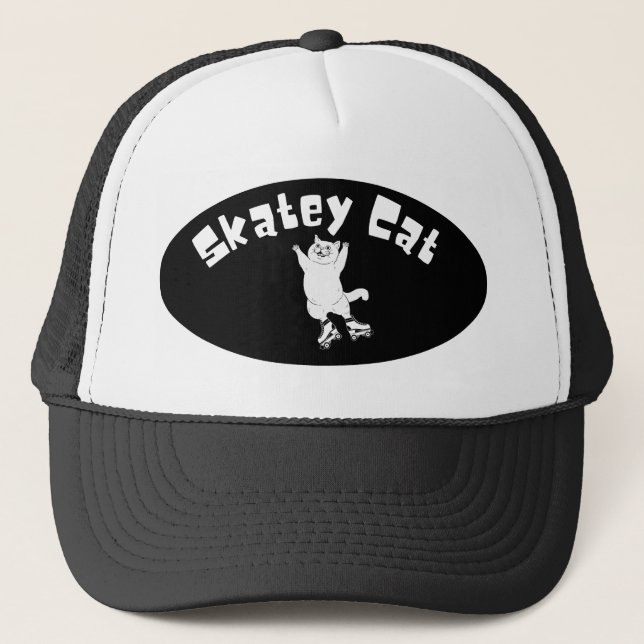 Skatey Cat Trucker Cap Truckerkappe (Vorderseite)