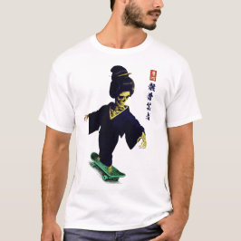 Skating Gaikotsu Geisha japanische Streetwear T-Shirt