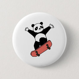 Skating Panda Button