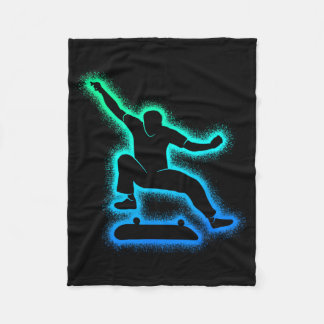 Skating Skateboarder Skater Men's Boys Skateboard  Fleecedecke