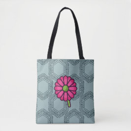 SKAYMARTS | Blue Boho Rose Design Shopping Bag
