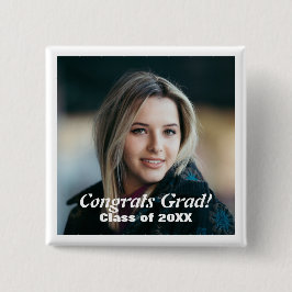 Skaymarts | Custom Foto Glückwunsch Grad Klasse 20 Button