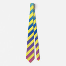 Skaymarts Design Yellow Blue Color Neck Tie Krawatte