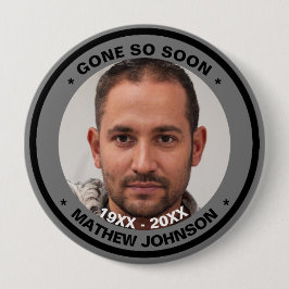 Skaymarts | Gone so Bald Beerdigung Foto Button