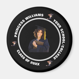 Skaymarts Schwarz-Weiß-Foto Abschluss Magnet