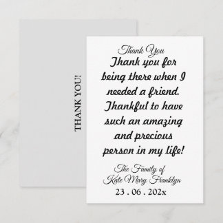 Skaymarts | Special Dankeschön Script Card Dankeskarte