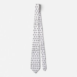 Skaymarts White Color Black Signal Neck Tie Krawatte
