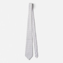 Skaymarts White Liebe Design Neck Tie