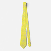 Skaymarts Yellow Color Blue Hearty Design Neck Tie