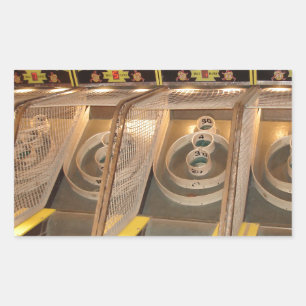 SKEE BALL! RECHTECKIGER AUFKLEBER