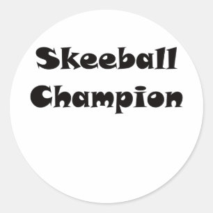 Skeeball Meister Runder Aufkleber