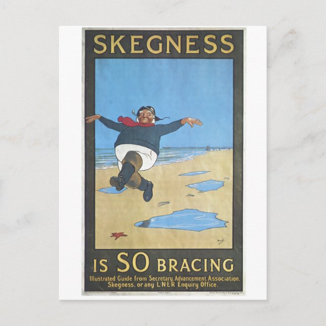 Skegness England Seaside Vintage Travel Postcard Postkarte (Vorderseite)